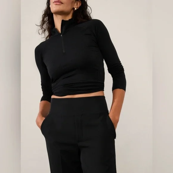 NWT Athleta Endless Black Pants size 8. - Picture 2 of 10